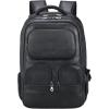 imageMasa Kawa Leather 156 Inch Laptop Backpack for Men Vintage Brown Large Business Travel Rucksack Bag Overnight DaypackBlack