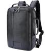 imageMasa Kawa Leather 156quot Laptop Backpack for Men Convertible Briefcase Backpacks Expandable Vintage Business Work Travel Rucksack Daypack Light BrownBlack