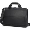 imageMasa Kawa Leather Briefcase for Men Slim 156quot Laptop Bag Waterproof Crossbody Shoulder Messenger Computer Attache Case for Business Work Black