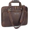imageMasa Kawa Leather Laptop Briefcase for Men Fits 156quot Computer Slim Crossbody Shoulder Messenger Bag Attache Case for Business Work Vintage Brown