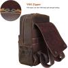 imageMasa Kawa Vintage Full Grain Leather 156 Inch Laptop Backpack for Men Casual Business Travel Rucksack Work Bag Daypack Brown LargeBrownupdated