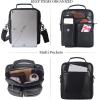 imageMasa Kawa Leather Shoulder Bag for Men Crossbody Messenger Casual Work 10quot Tablet BagsBlack