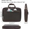 imageMasa Kawa Leather Slim Briefcase for Men 16 Laptop Shoulder Messenger Computer Bag Business Travel Work Attache CaseVintage Brown