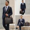 imageMasa Kawa Leather Slim Briefcase for Men 16 Laptop Shoulder Messenger Computer Bag Business Travel Work Attache CaseVintage Brown