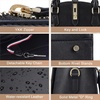 image:imageMasa Kawa Leather Work Laptop Tote Bag for Women16 Computer Shoulder Handbags Expandable Waterproof Business Briefcase Attache Case Black